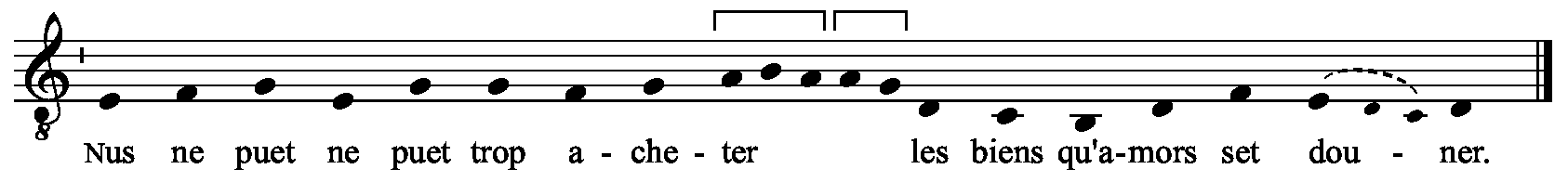 Refrain musical notation